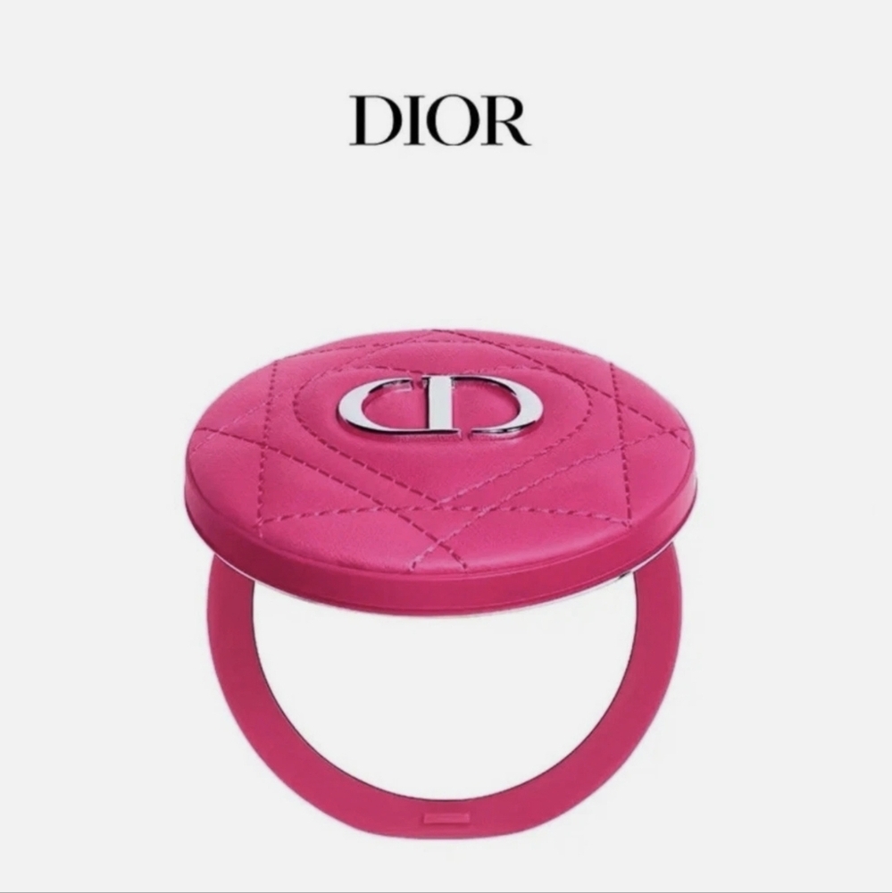 NEW~ DIOR BEAUTY Compact Double Sided Mirror~ Hot Pink  GWP